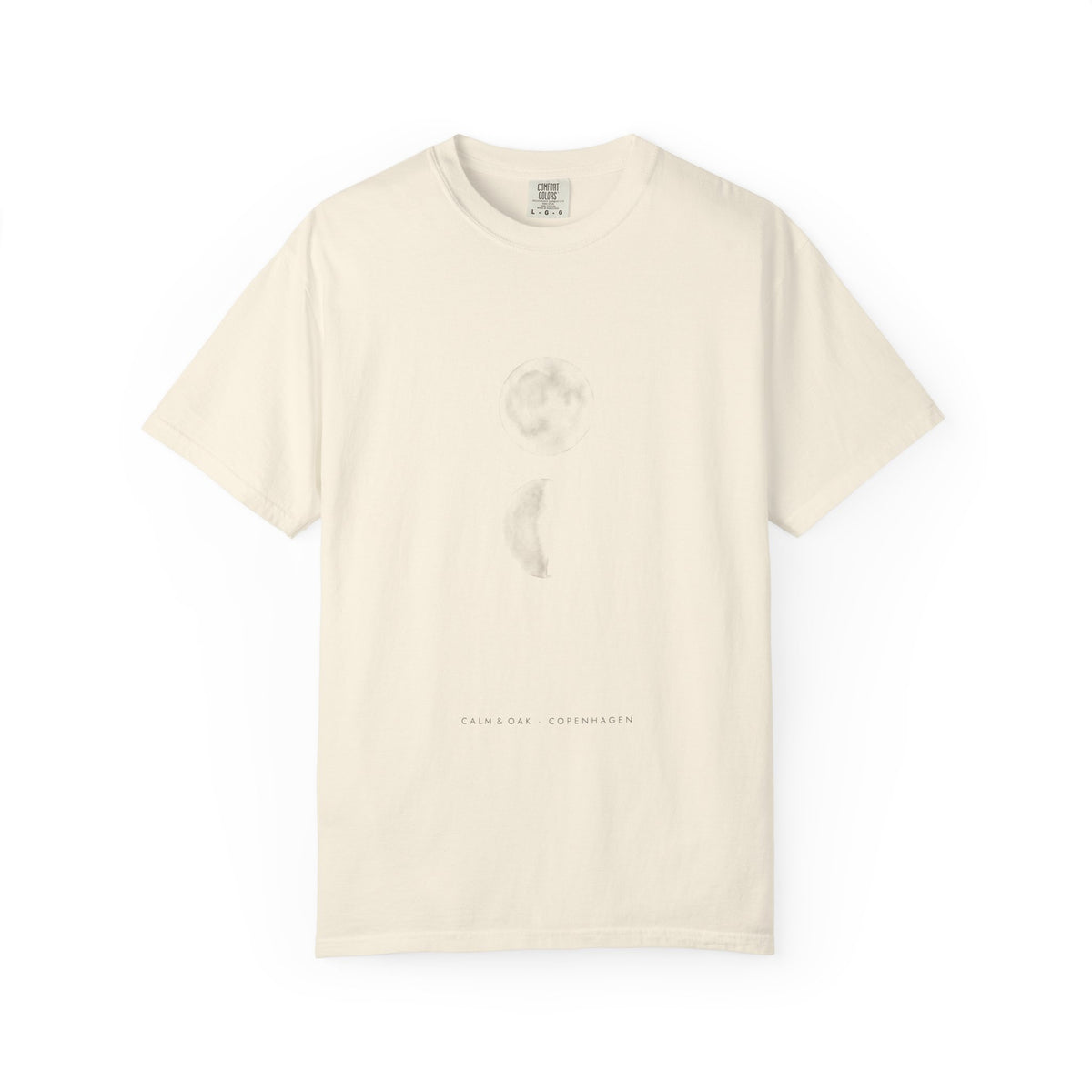Moon Cycle Ink Tee — Japandi Tee by Calm & Oak