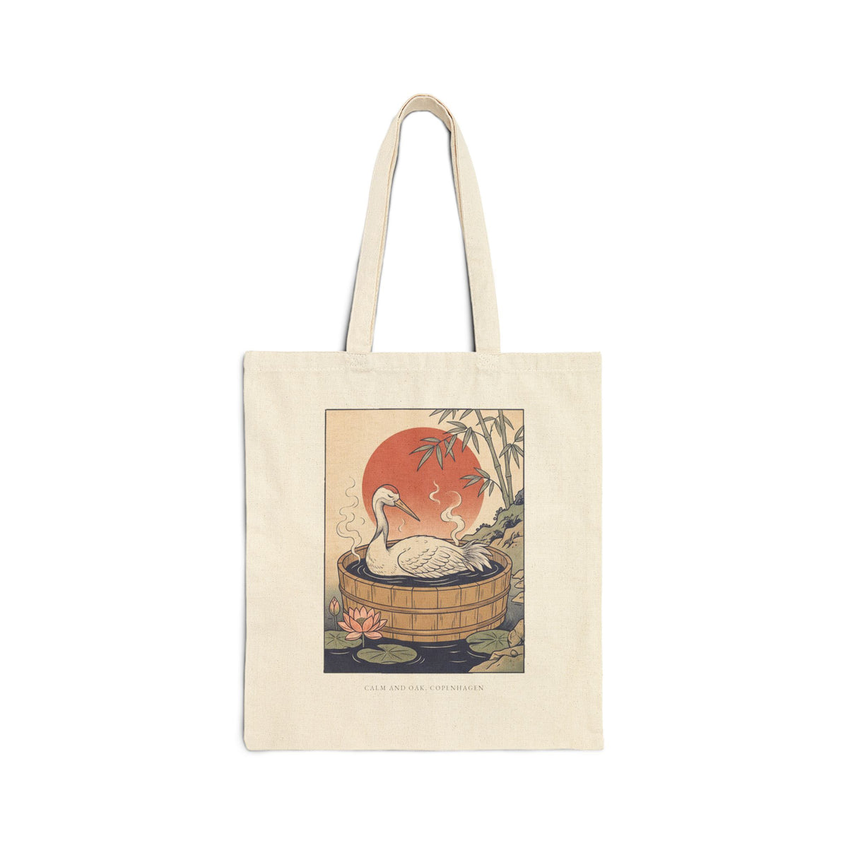 Onsen Crane — Canvas Tote