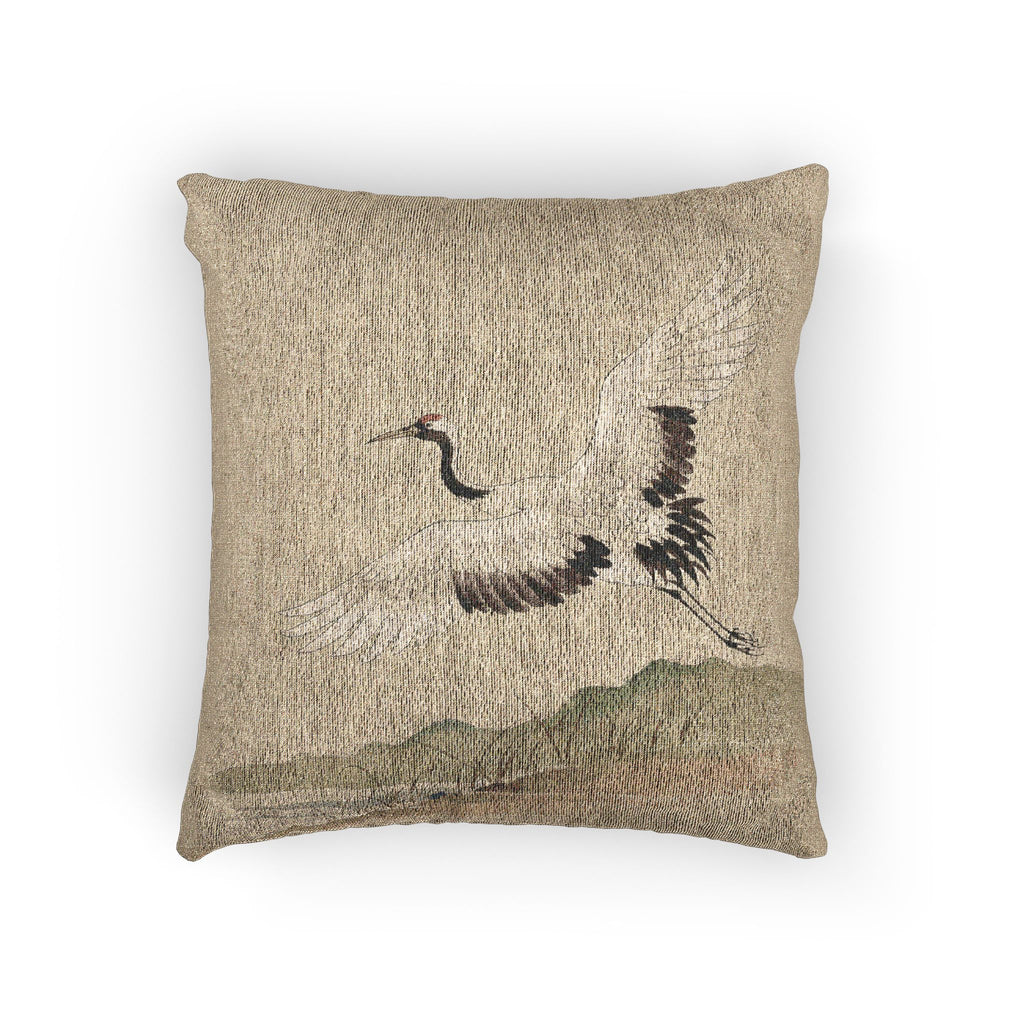 Crane Woven Cushion, Natural Linen