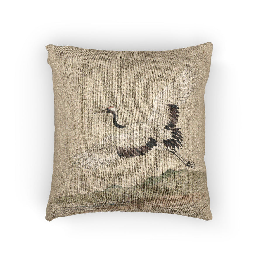 Crane Woven Cushion, Natural Linen