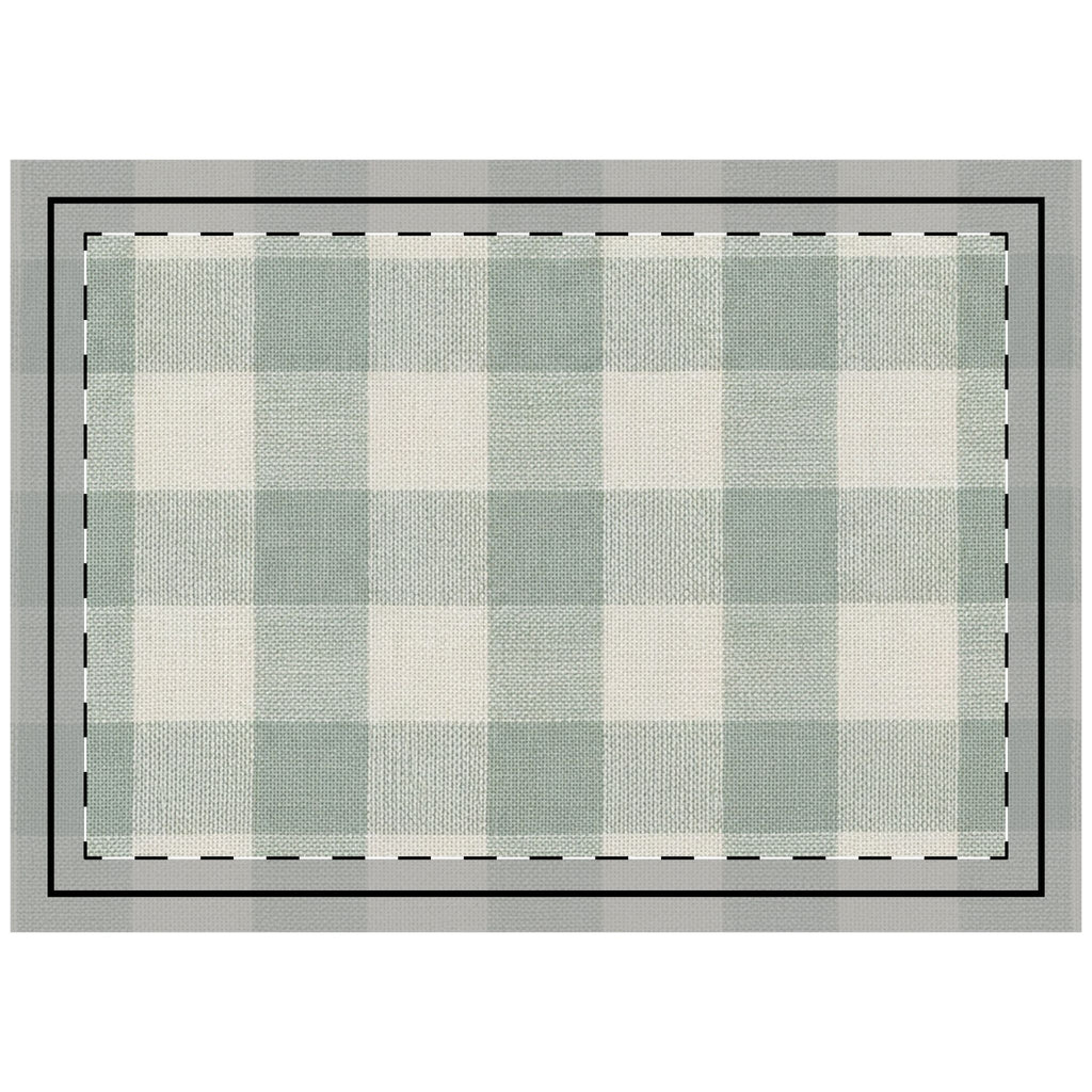Organic Check Lumbar & Euro Cushion