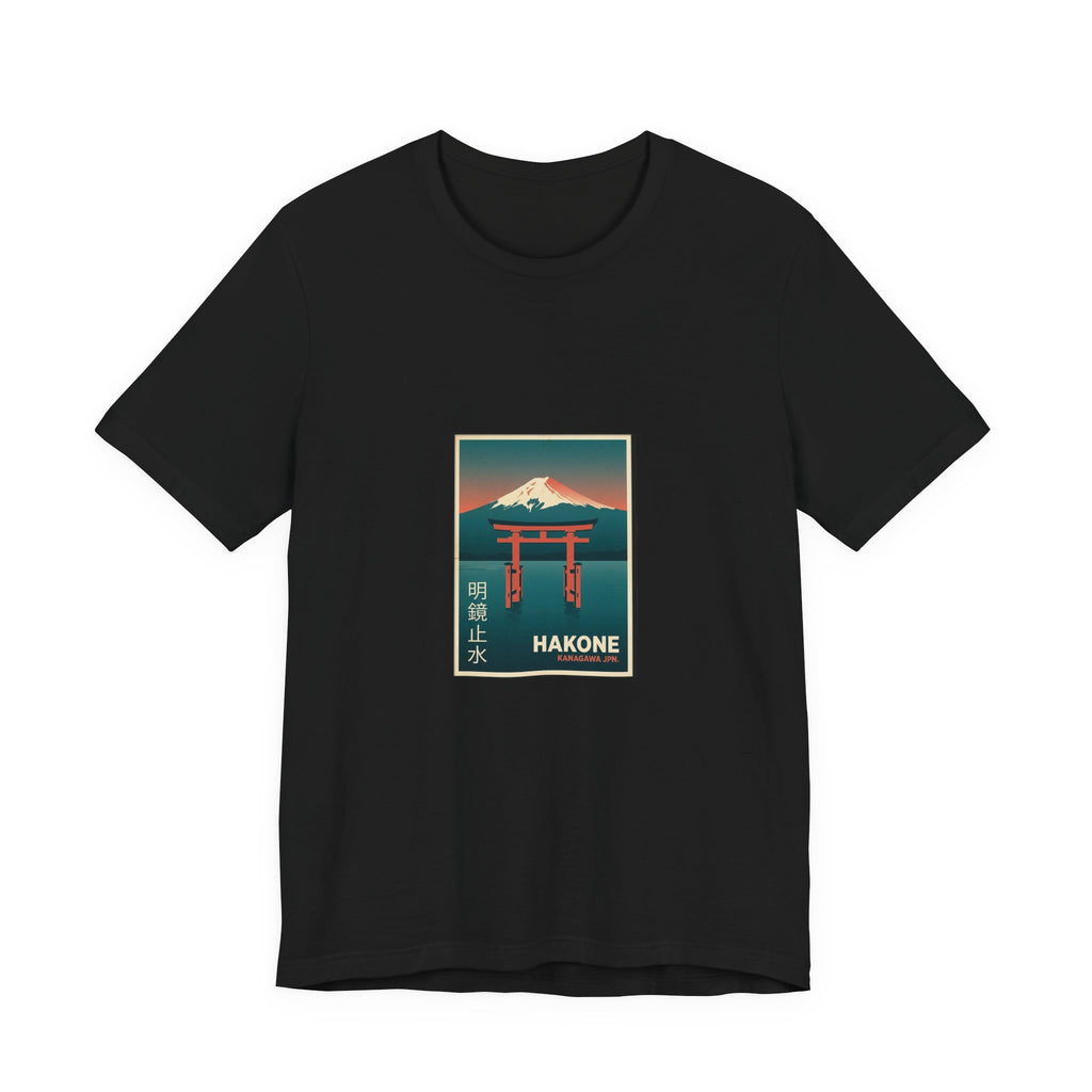 Hakone Tee — Vintage Japanese Travel Poster Graphic T-Shirt | Calm & Oak