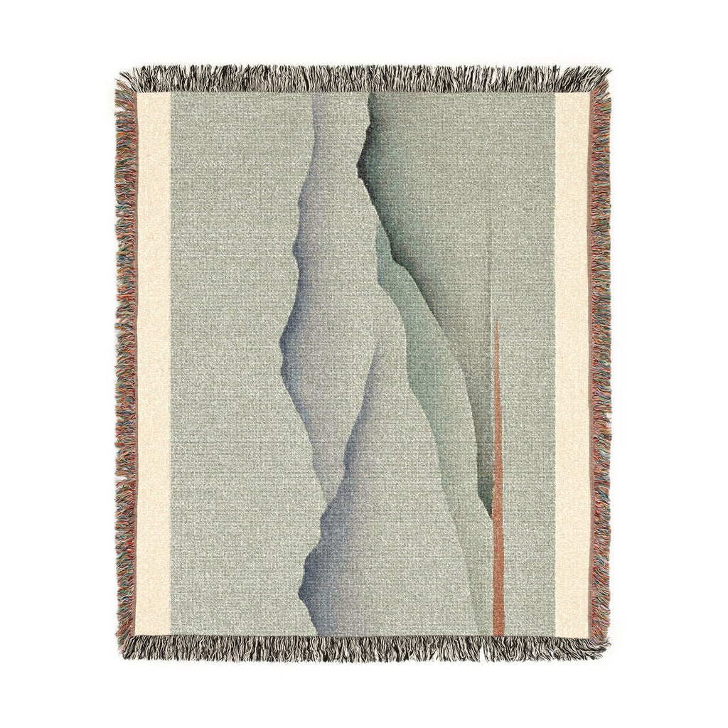 Misty Mountains Woven Throw, Soft Sage