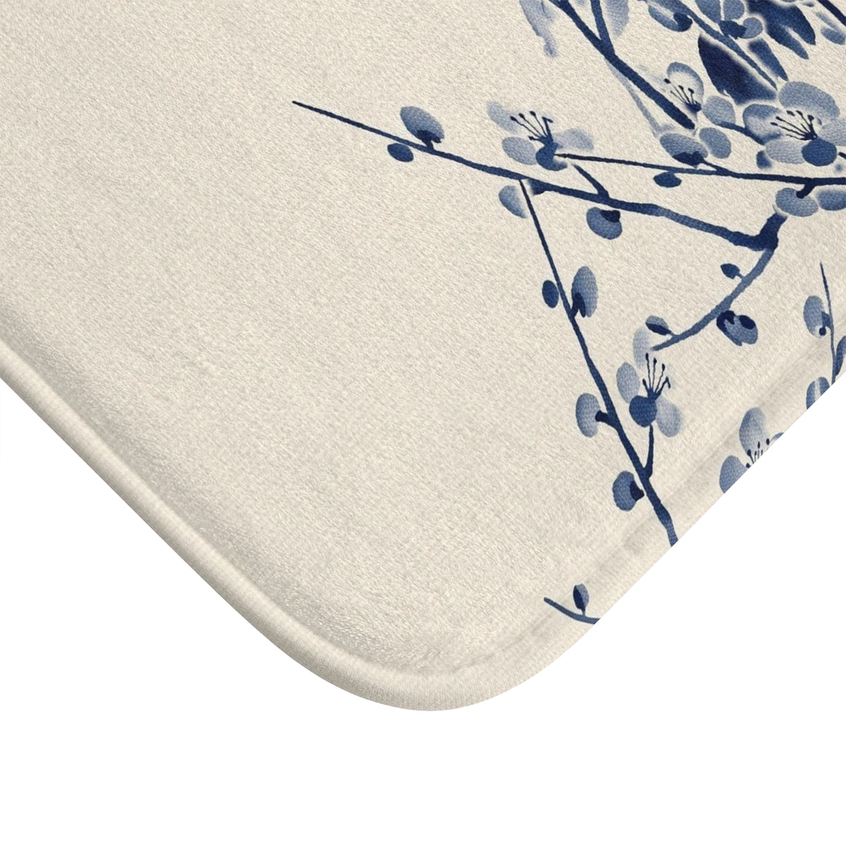 Indigo Bloom Bath Mat