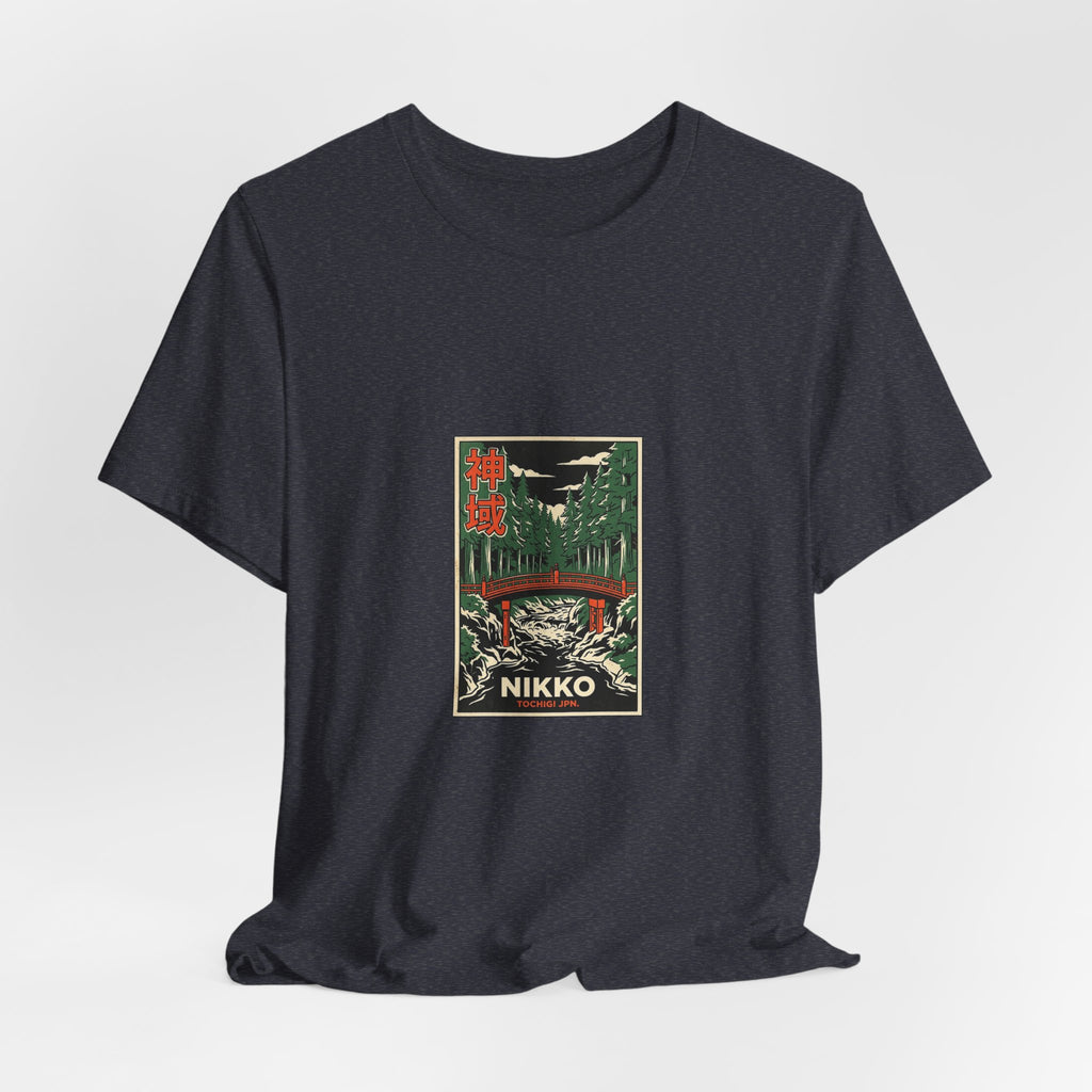 Nikko Tee — Vintage Japanese Travel Poster Graphic T-Shirt | Calm & Oak