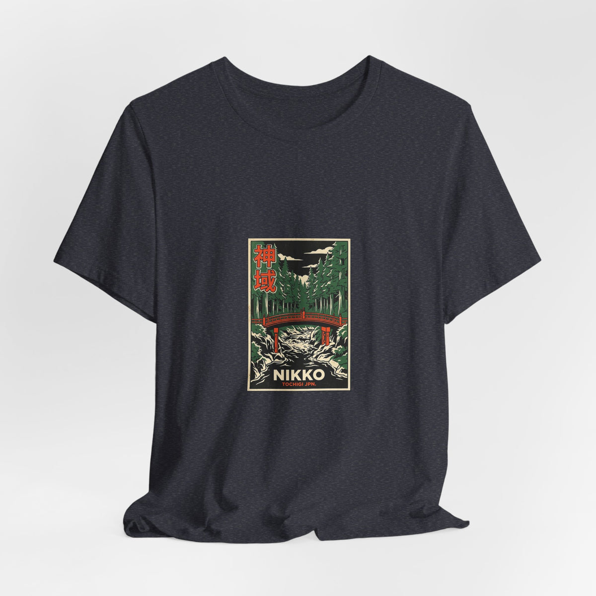 Nikko Tee — Vintage Japanese Travel Poster Graphic T-Shirt | Calm & Oak