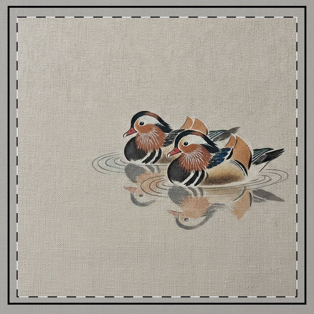 Mandarin Ducks Lumbar & Euro Cushion