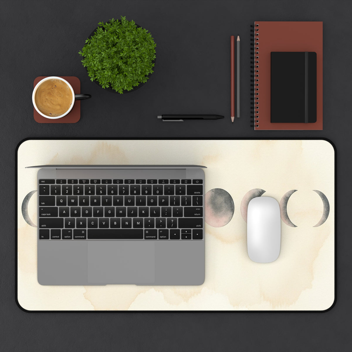 Moon Phases Desk Mat