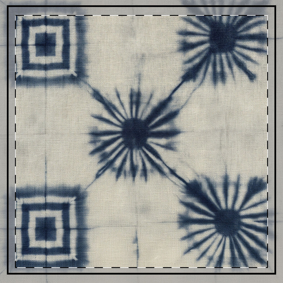 Shibori Indigo Lumbar & Euro Cushion