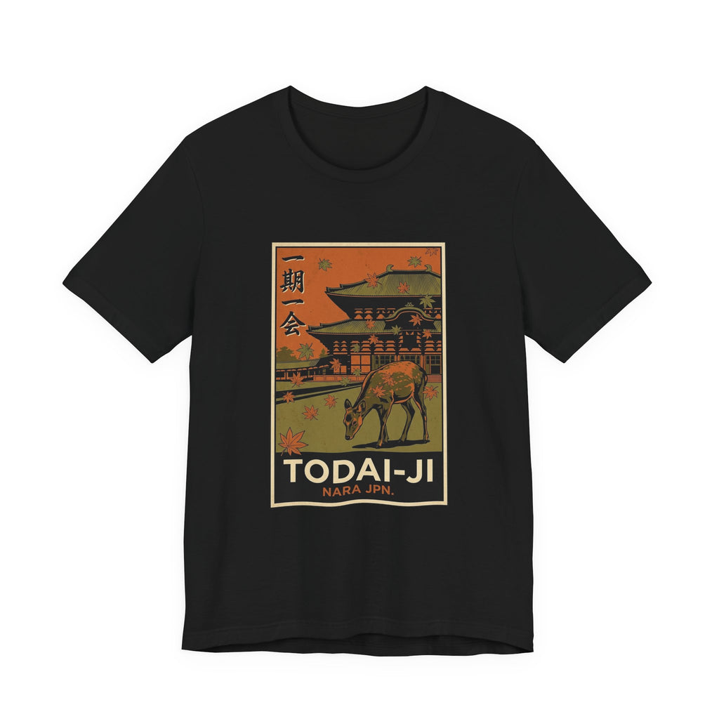 Todai-ji Tee — Vintage Japanese Travel Poster Graphic T-Shirt | Calm & Oak — Japandi Tee by Calm & Oak