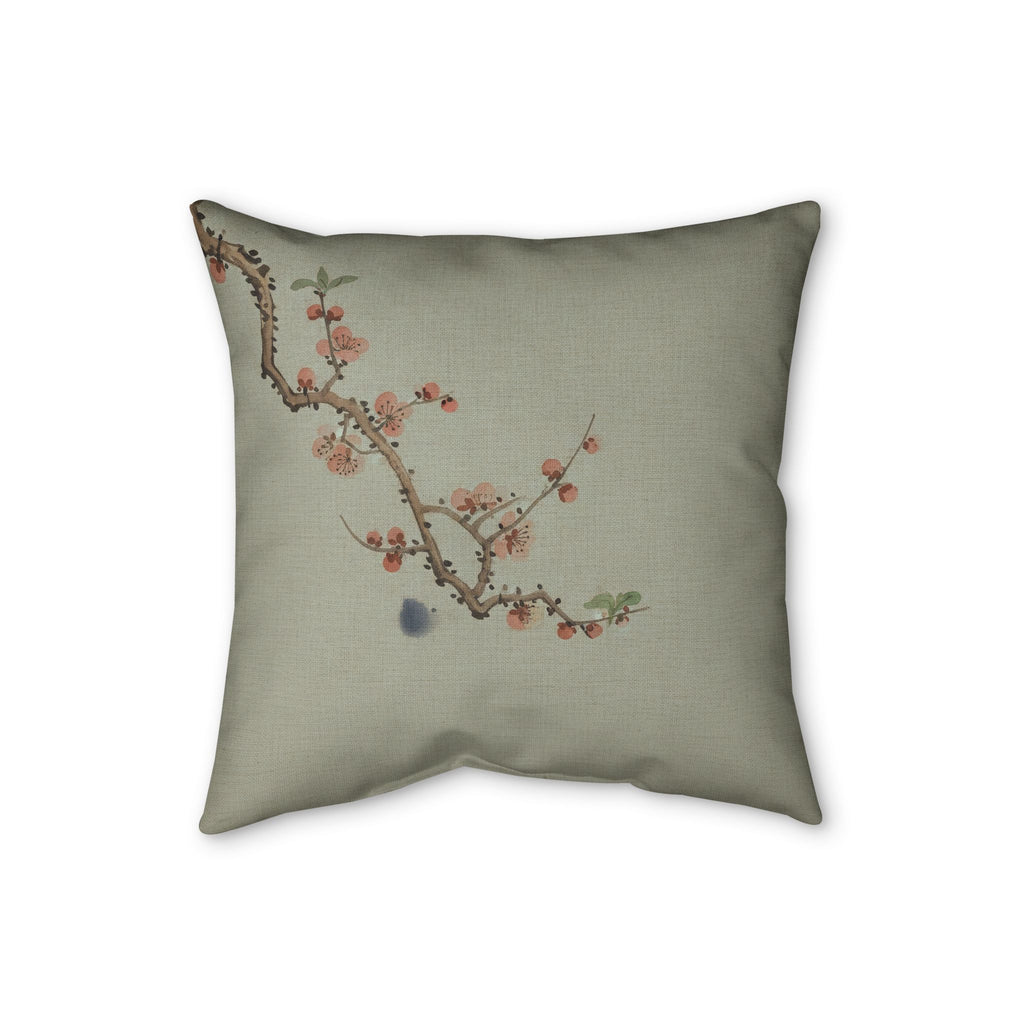 Plum Blossom Cushion, Soft Sage