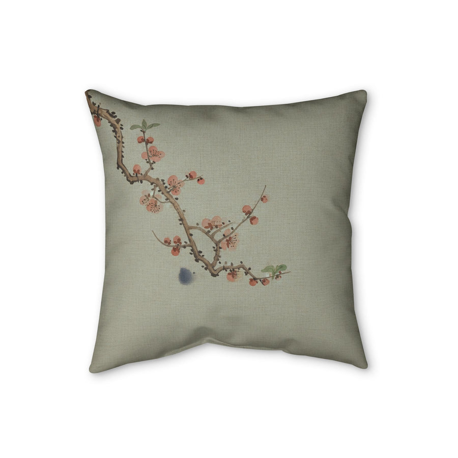 Plum Blossom Cushion, Soft Sage