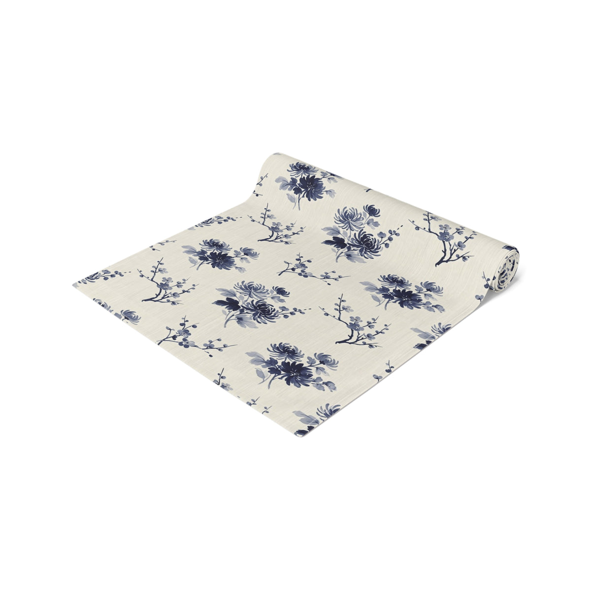 Indigo Bloom Table Runner