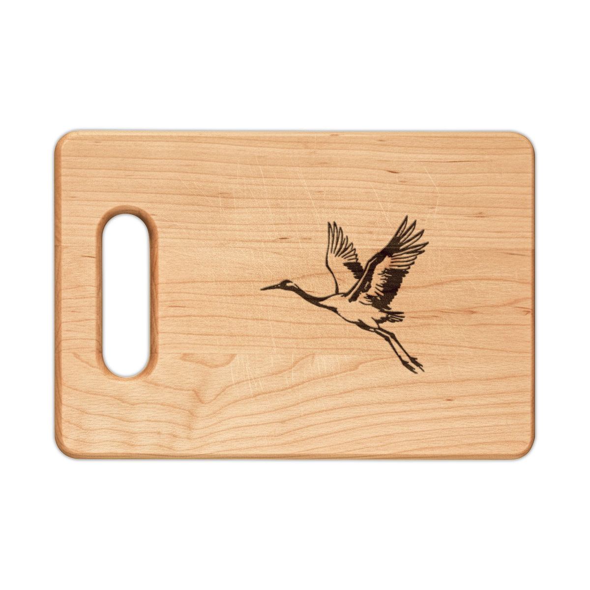 The Crane Engraved Wooden Board — engraved hardwood board by Calm & Oak