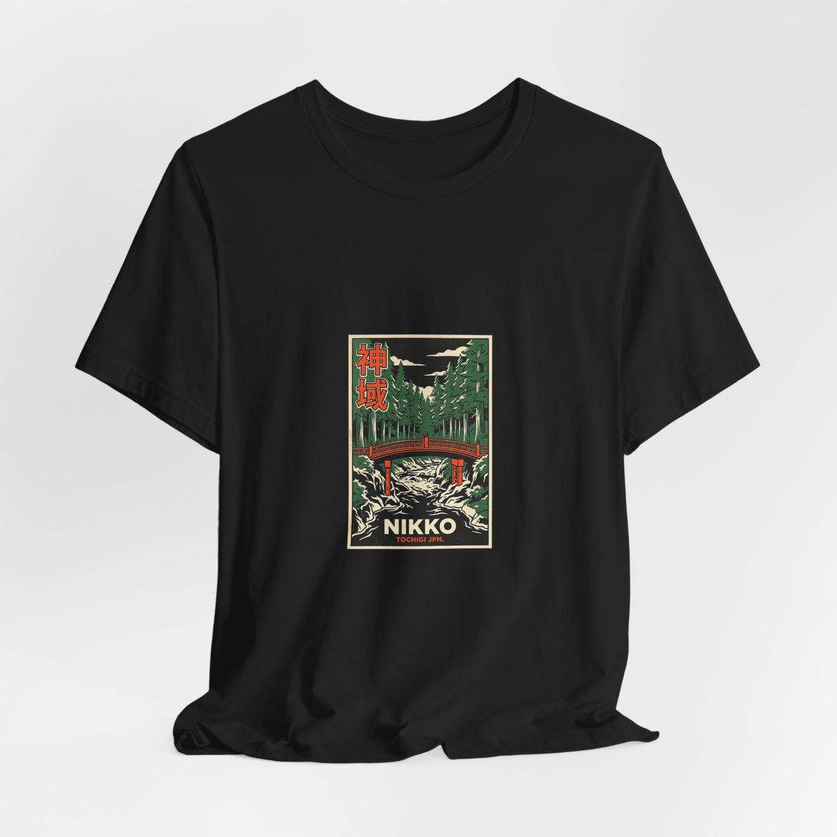 Nikko Tee — Vintage Japanese Travel Poster Graphic T-Shirt | Calm & Oak