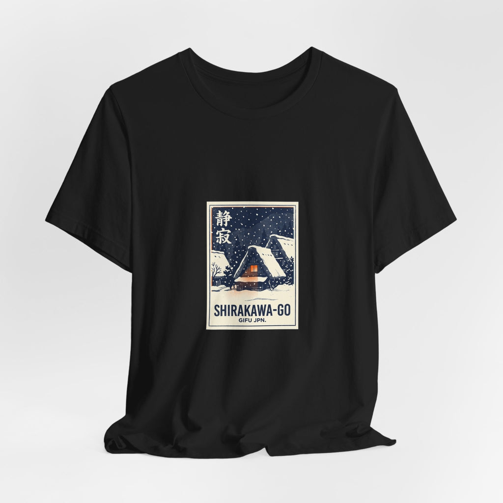 Shirakawa-go Tee — Vintage Japanese Travel Poster Graphic T-Shirt | Calm & Oak
