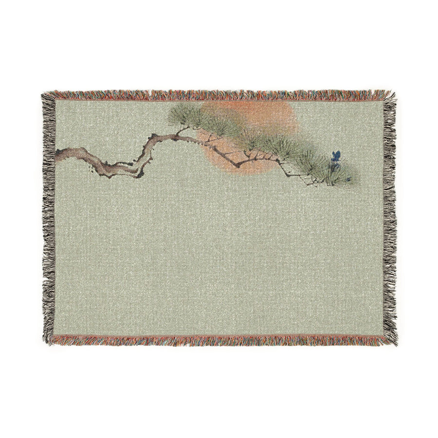 Pine & Sun Woven Throw, Soft Sage