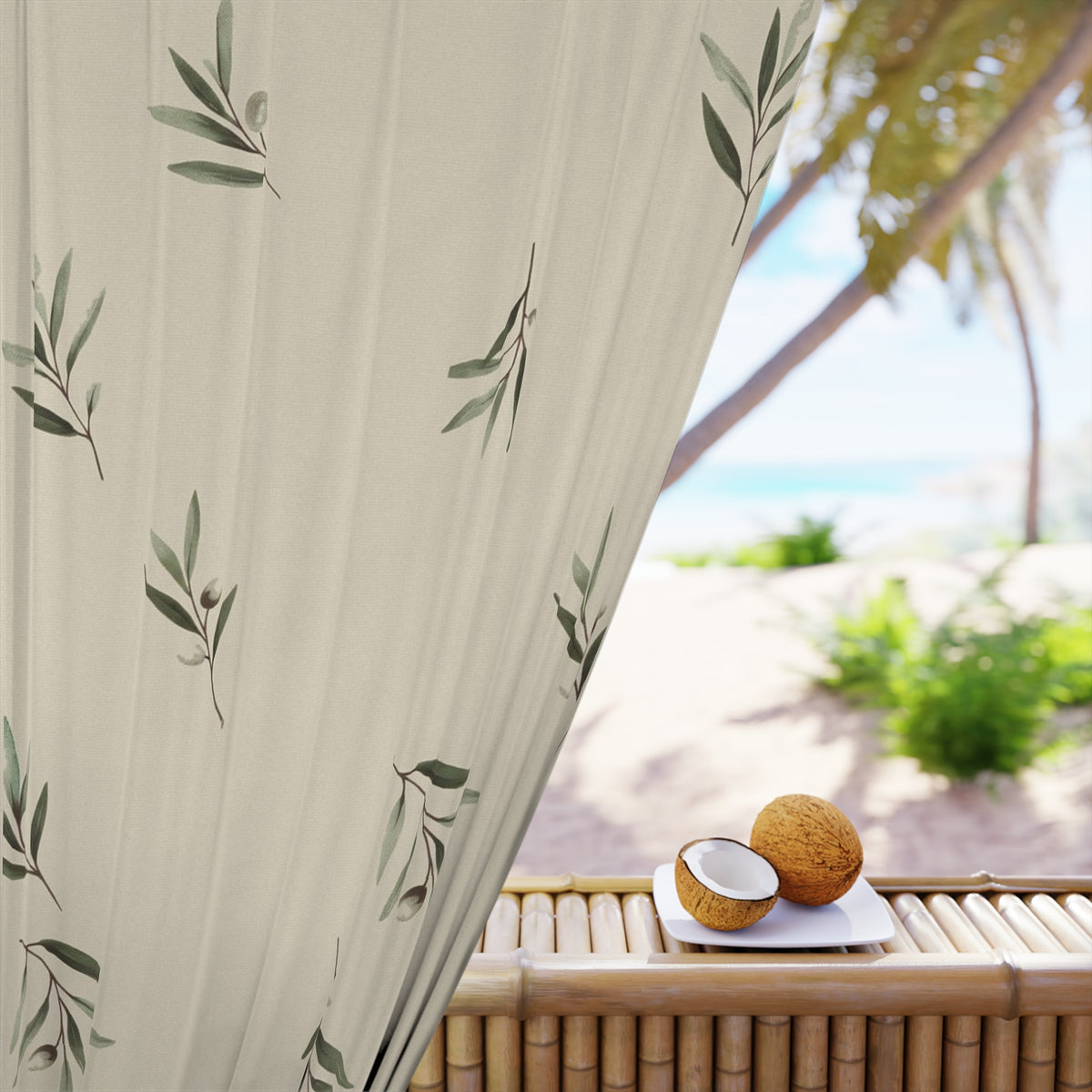Olive Grove Blackout Curtain Panel