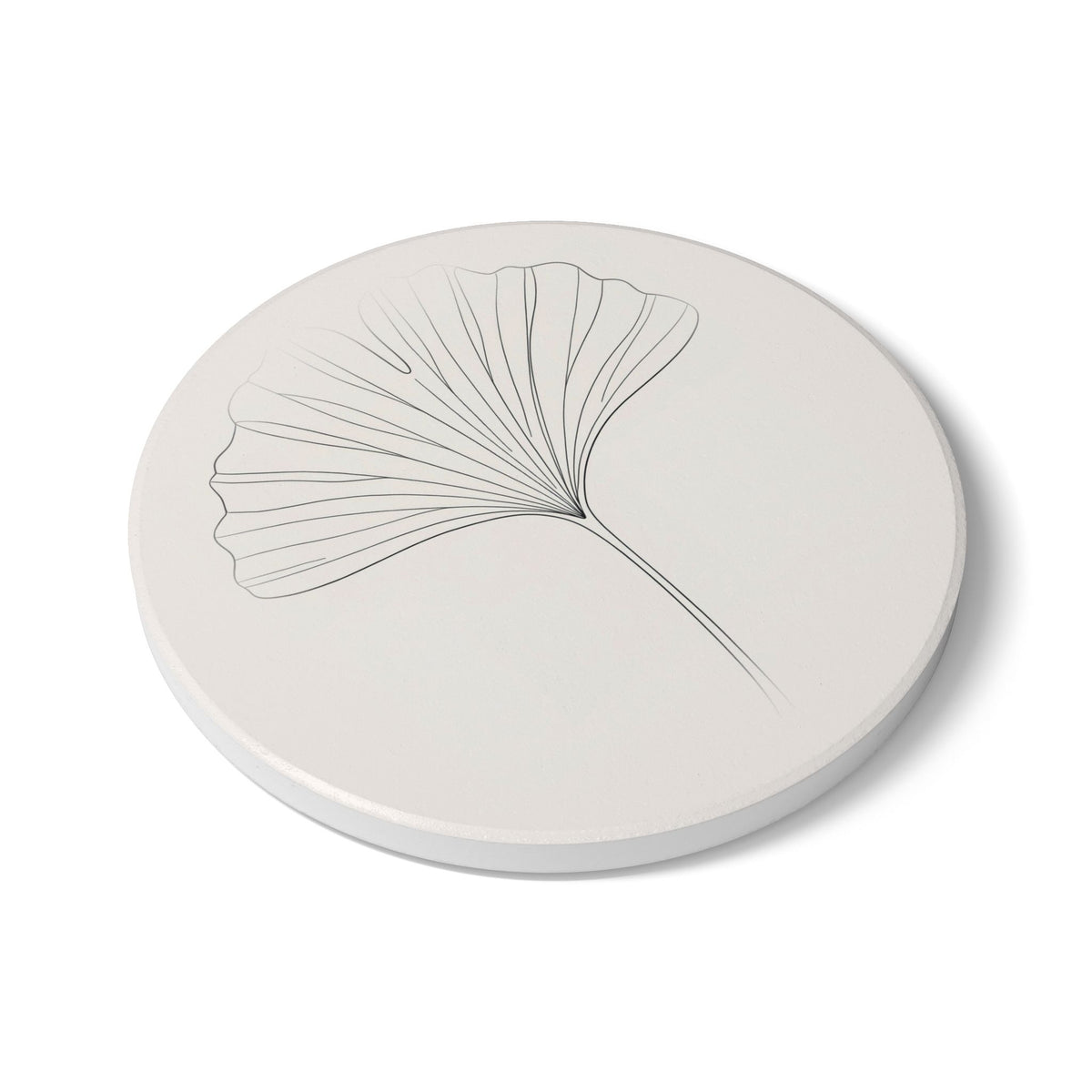 Ginkgo Ceramic Coaster
