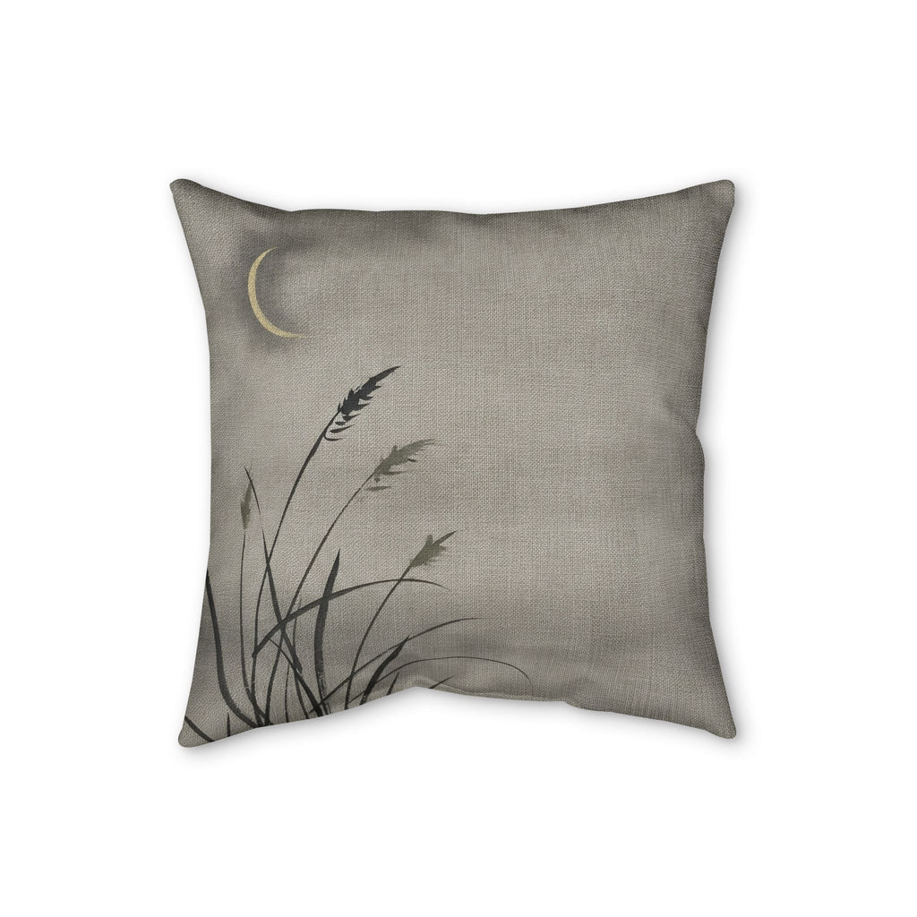 Crescent Moon Cushion, Natural Linen