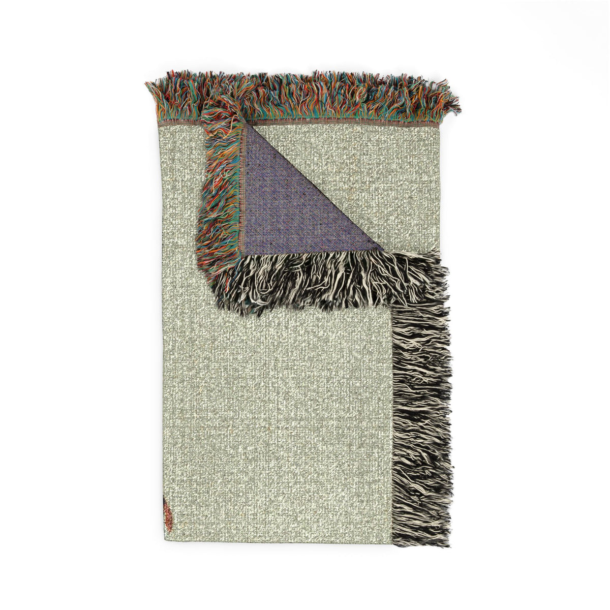 Crane at Dawn Woven Throw, Soft Sage