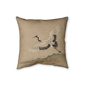 Crane Cushion, Natural Linen