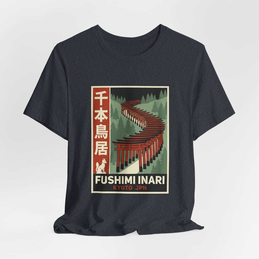 Fushimi Inari Tee — Vintage Japanese Travel Poster Graphic T-Shirt | Calm & Oak