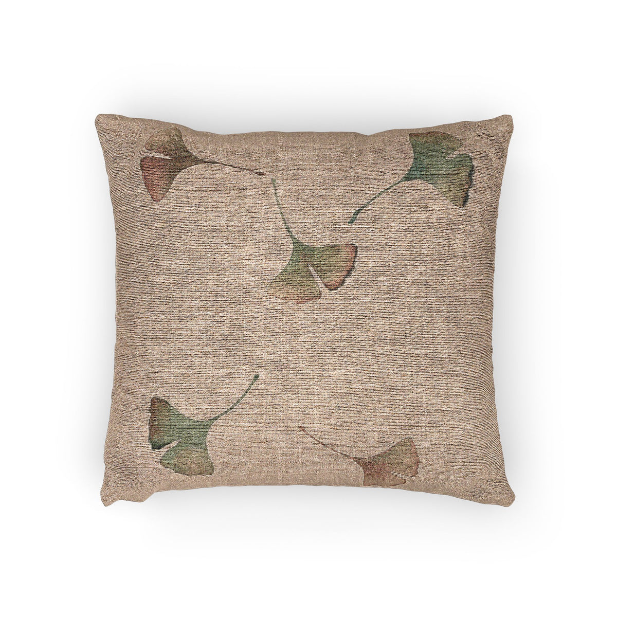 Ginkgo Woven Cushion, Warm Clay