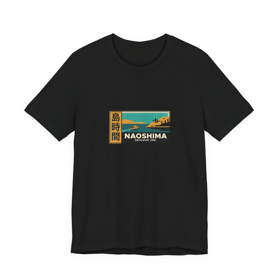 Naoshima Tee — Vintage Japanese Travel Poster Graphic T-Shirt | Calm & Oak