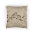 Sparrows Woven Cushion, Natural Linen