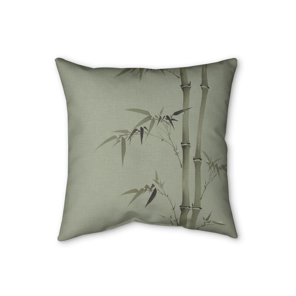 Bamboo Cushion, Soft Sage