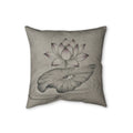Lotus Cushion, Natural Linen