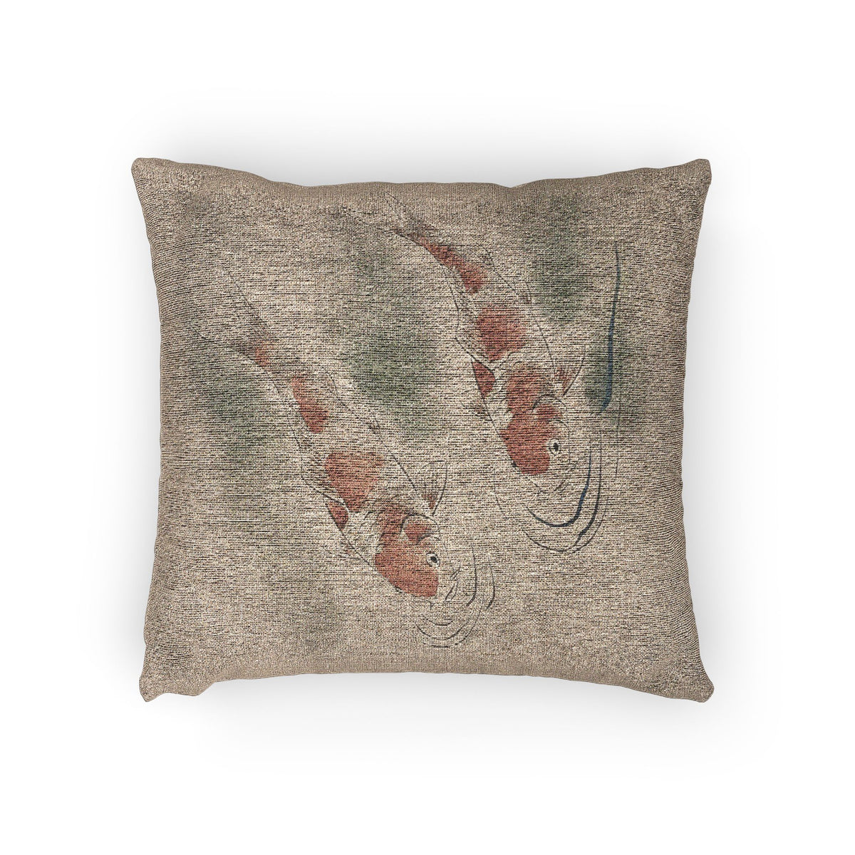 Koi Woven Cushion, Warm Clay