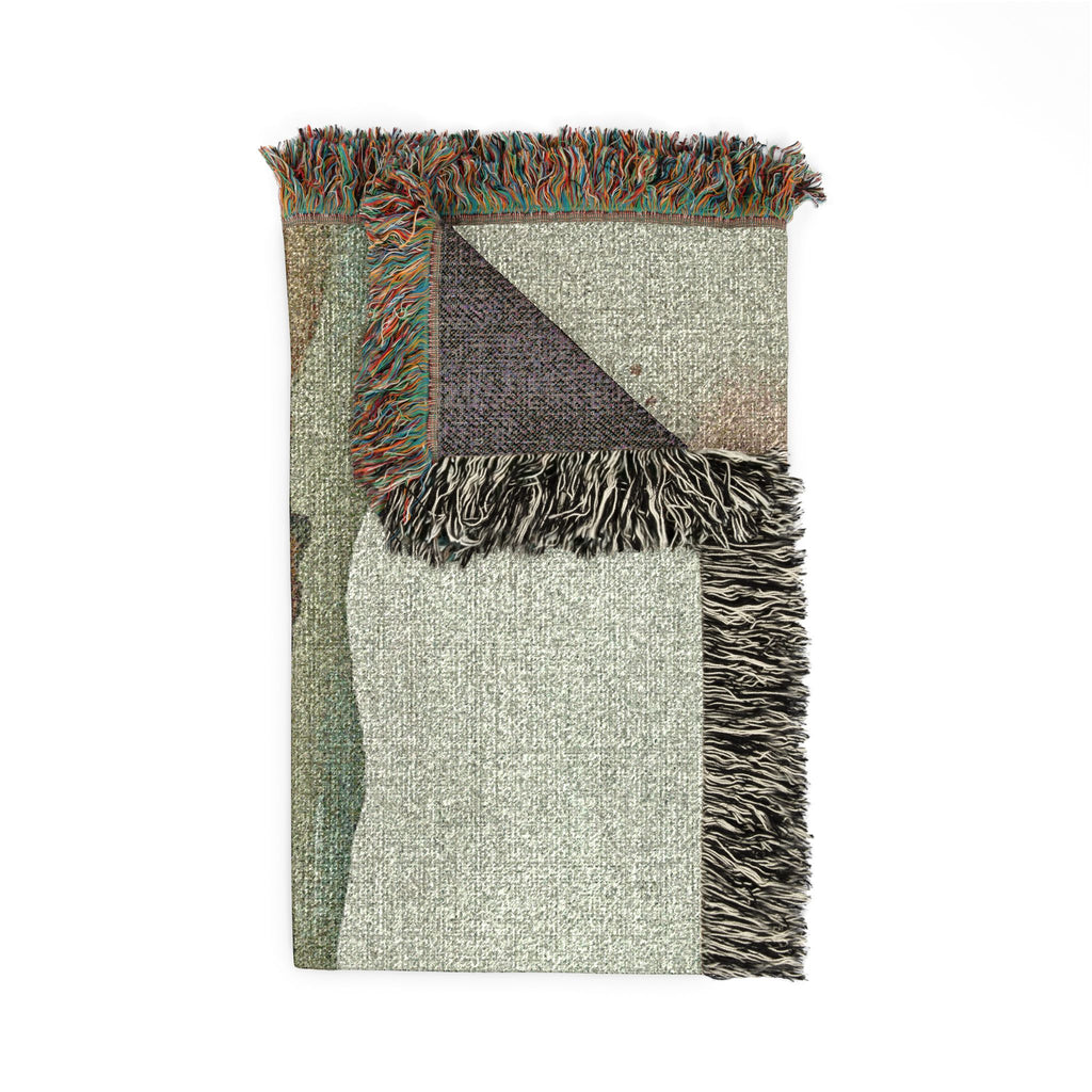 Quiet Shore Woven Throw, Soft Sage