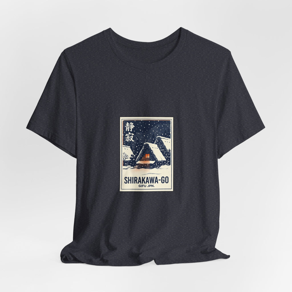 Shirakawa-go Tee — Vintage Japanese Travel Poster Graphic T-Shirt | Calm & Oak