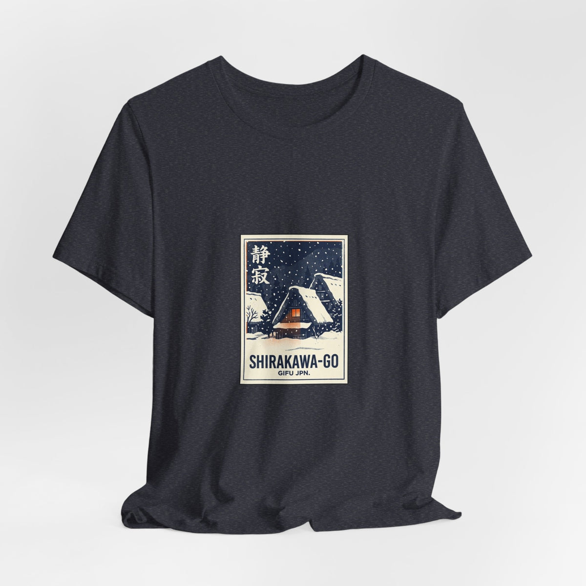 Shirakawa-go Tee — Vintage Japanese Travel Poster Graphic T-Shirt | Calm & Oak