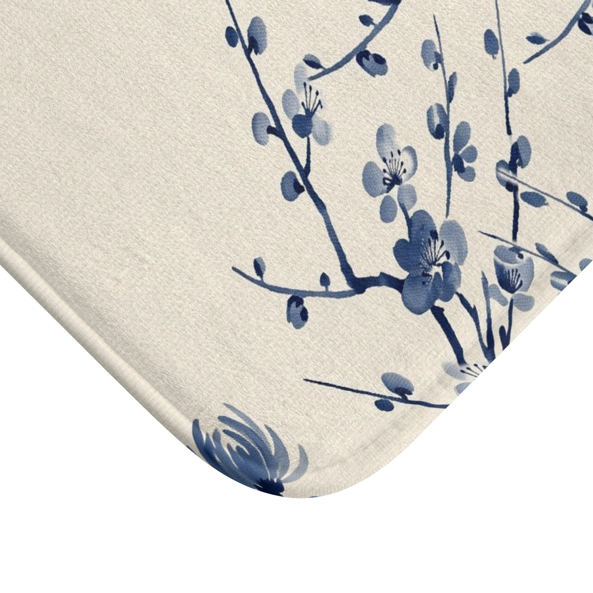 Indigo Bloom Bath Mat
