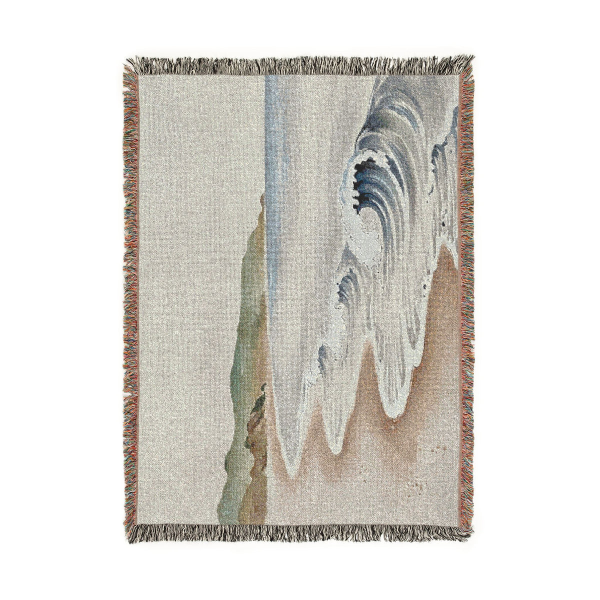 Quiet Shore Woven Throw, Natural Linen