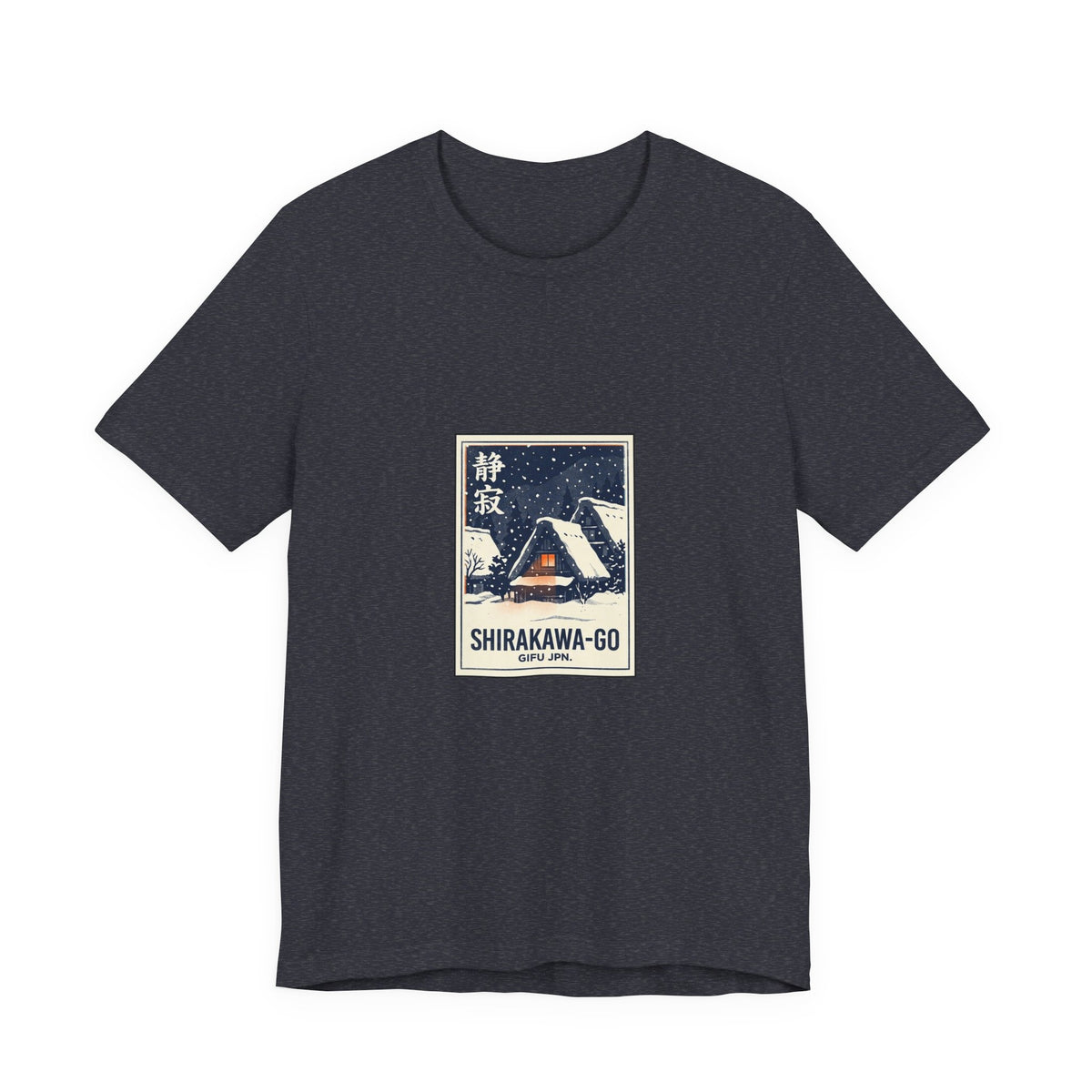 Shirakawa-go Tee — Vintage Japanese Travel Poster Graphic T-Shirt | Calm & Oak
