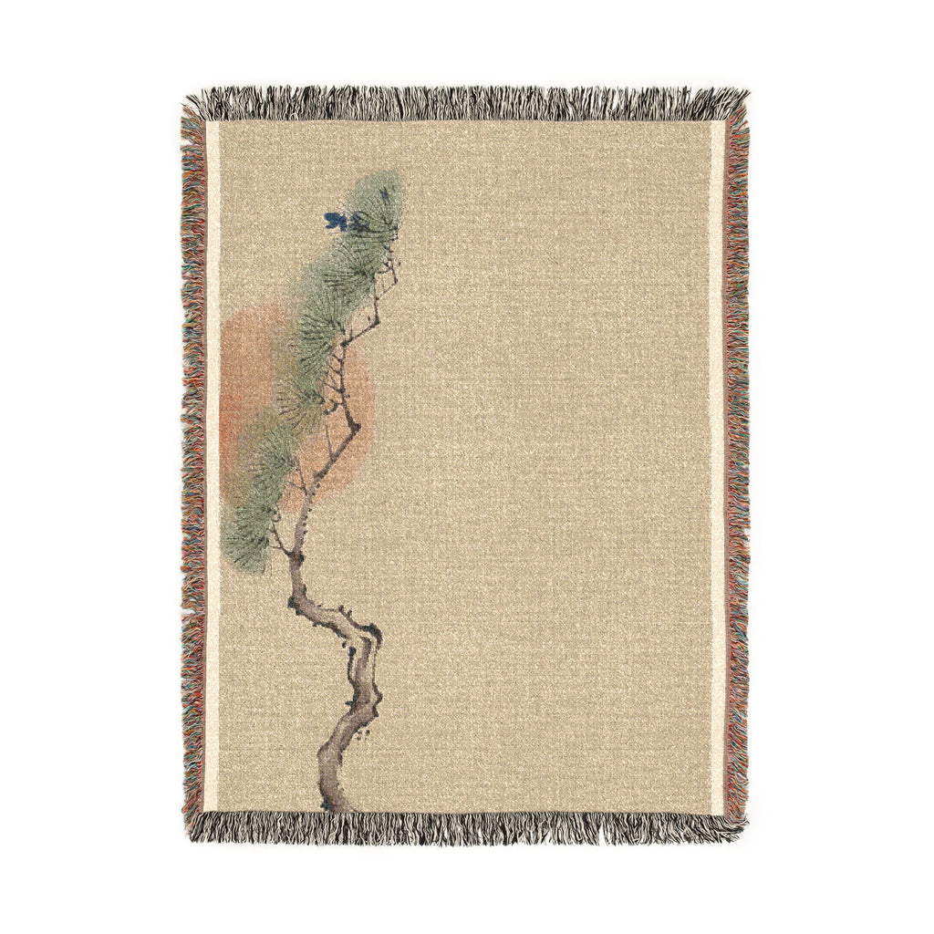 Pine & Sun Woven Throw, Natural Linen