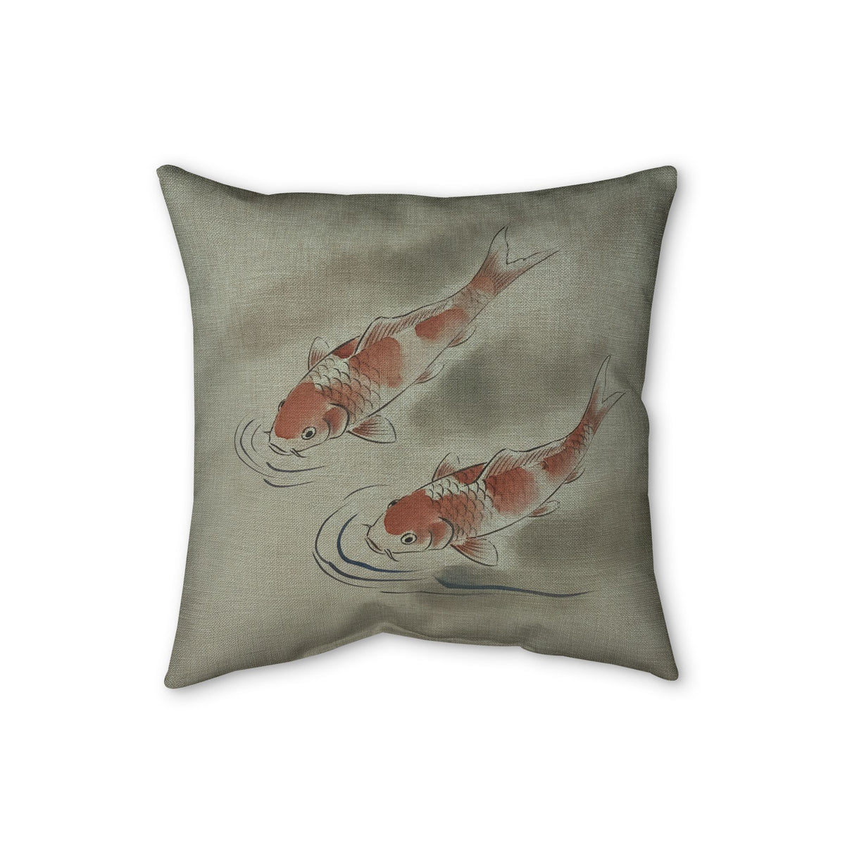 Koi Cushion, Soft Sage