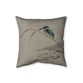 Kingfisher Cushion, Natural Linen