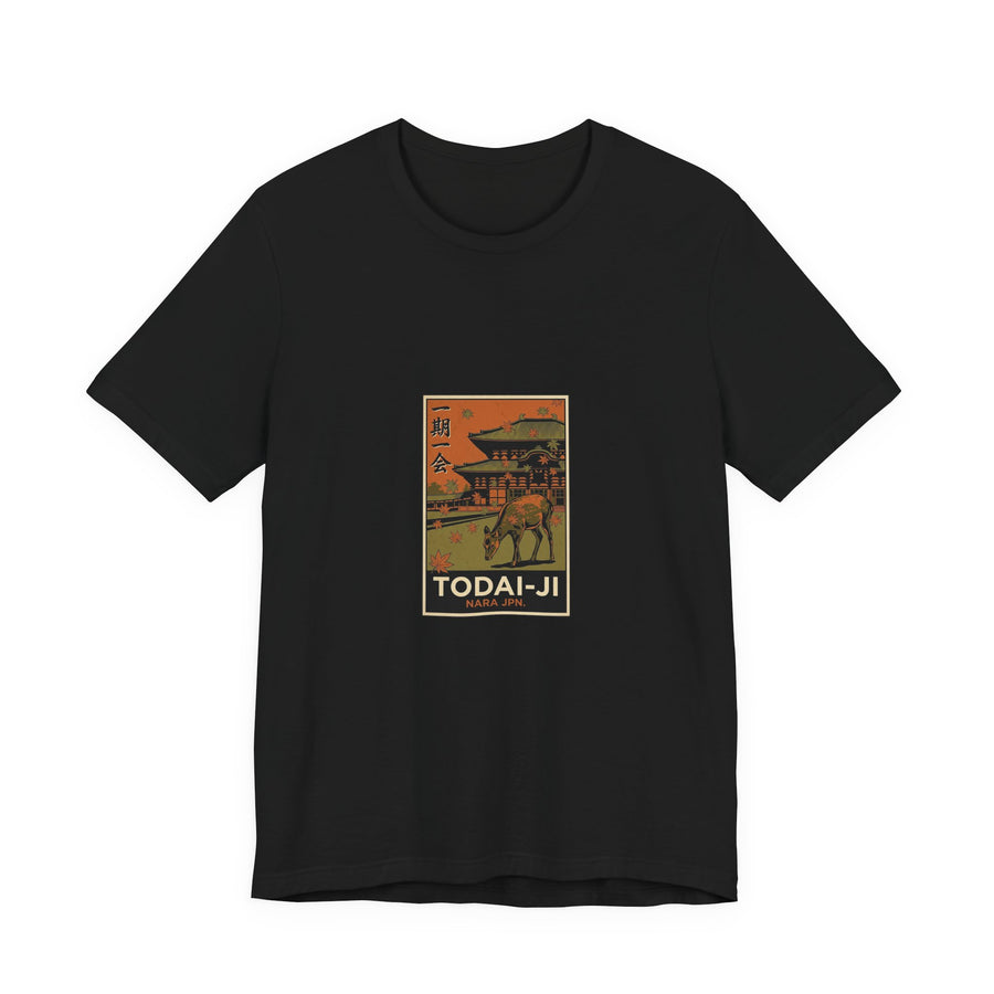 Todai-ji Tee — Vintage Japanese Travel Poster Graphic T-Shirt | Calm & Oak