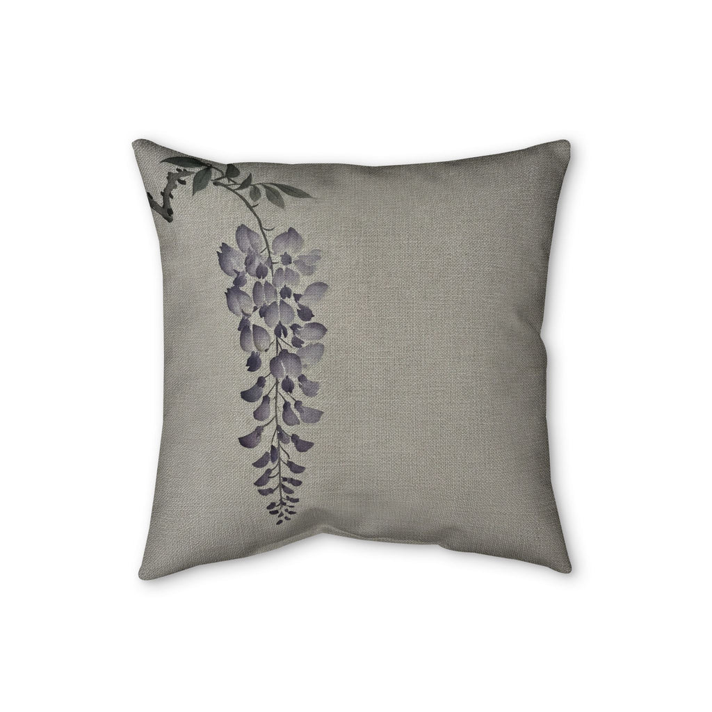 Wisteria Cushion, Natural Linen