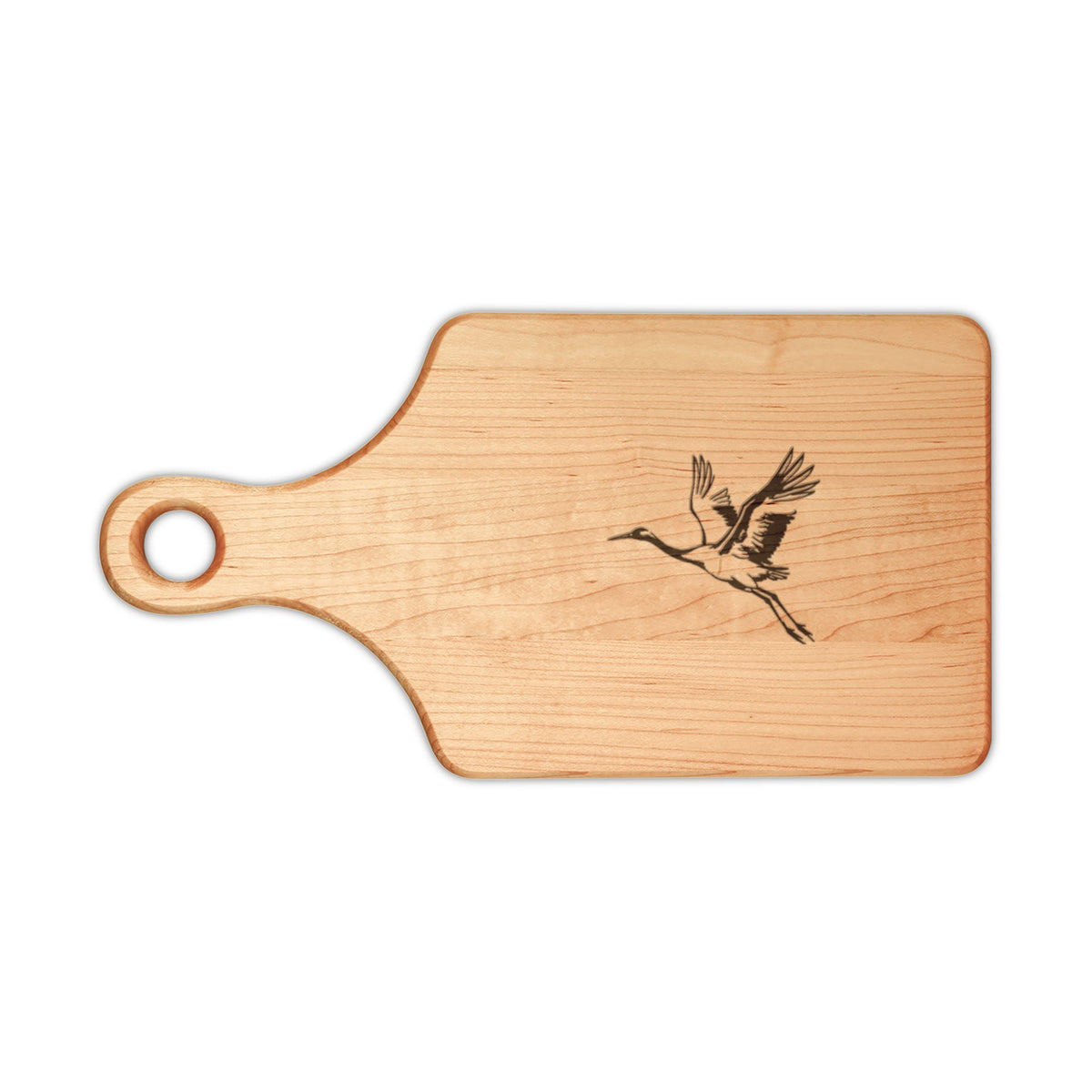 The Crane Engraved Wooden Board — engraved hardwood board by Calm & Oak