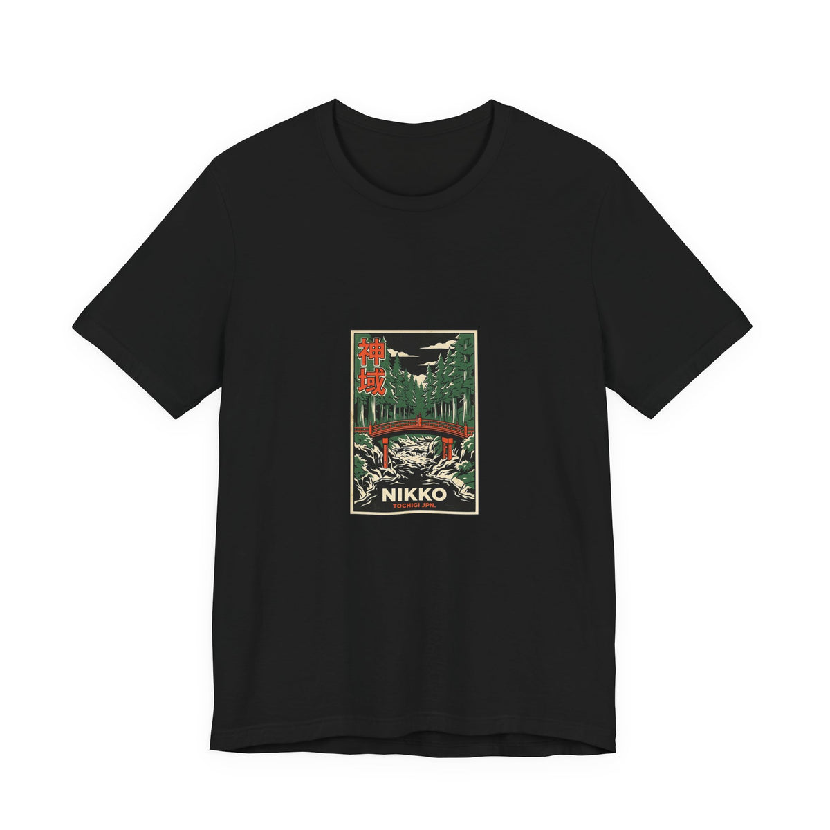 Nikko Tee — Vintage Japanese Travel Poster Graphic T-Shirt | Calm & Oak