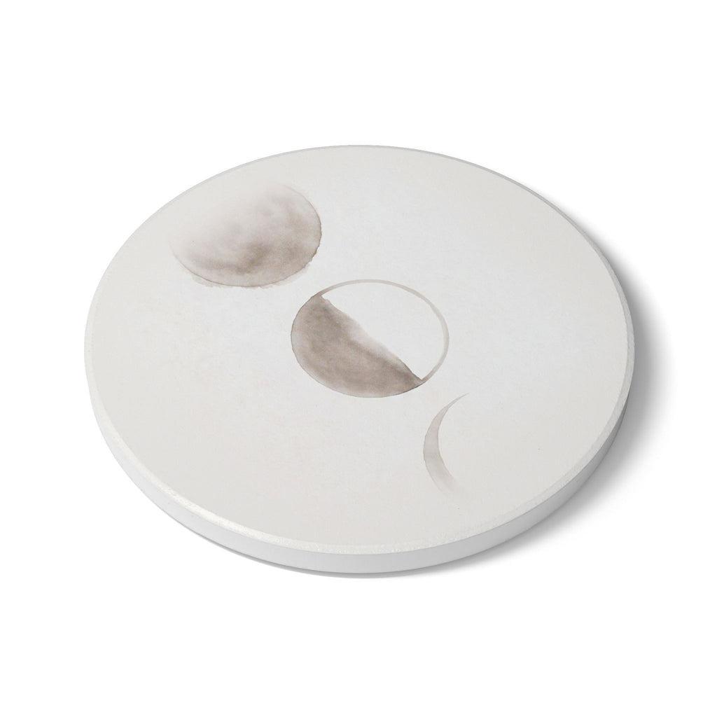 Moon Cycle Ceramic Coaster