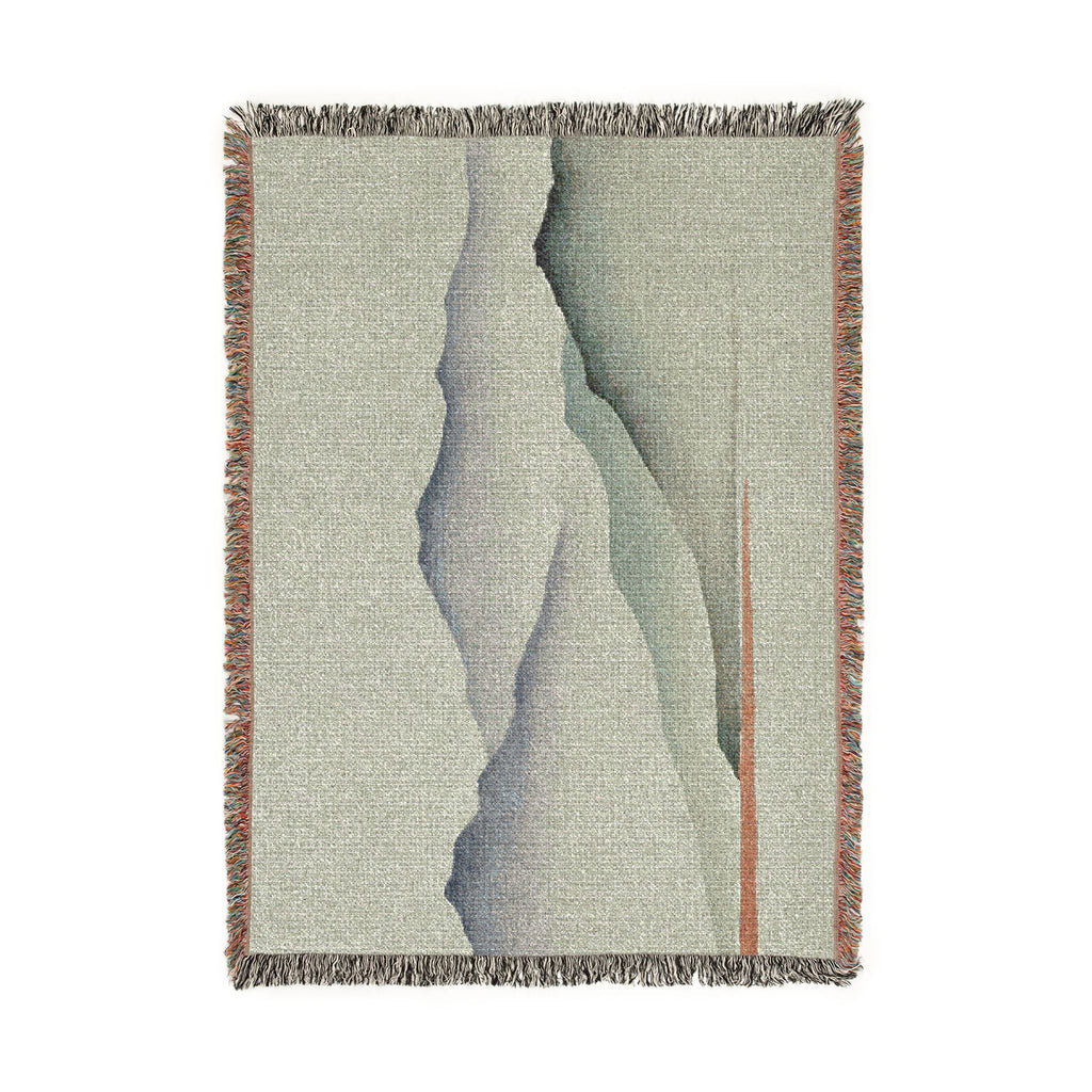 Misty Mountains Woven Throw, Soft Sage