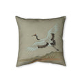 Crane Cushion, Soft Sage