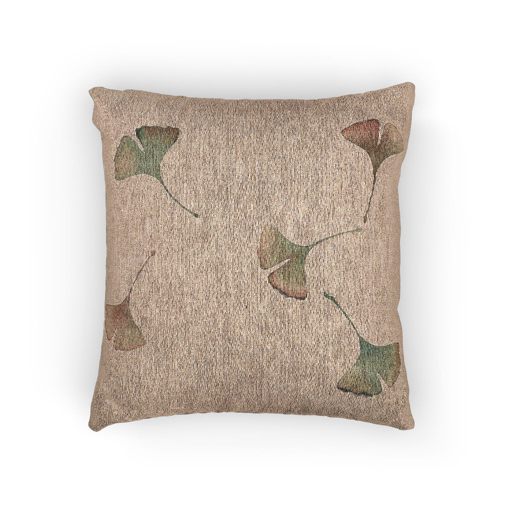 Ginkgo Woven Cushion, Warm Clay